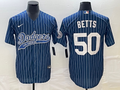 Men's Los Angeles Dodgers Mookie Betts #50 Blue Player Jersey1 Joint Edition