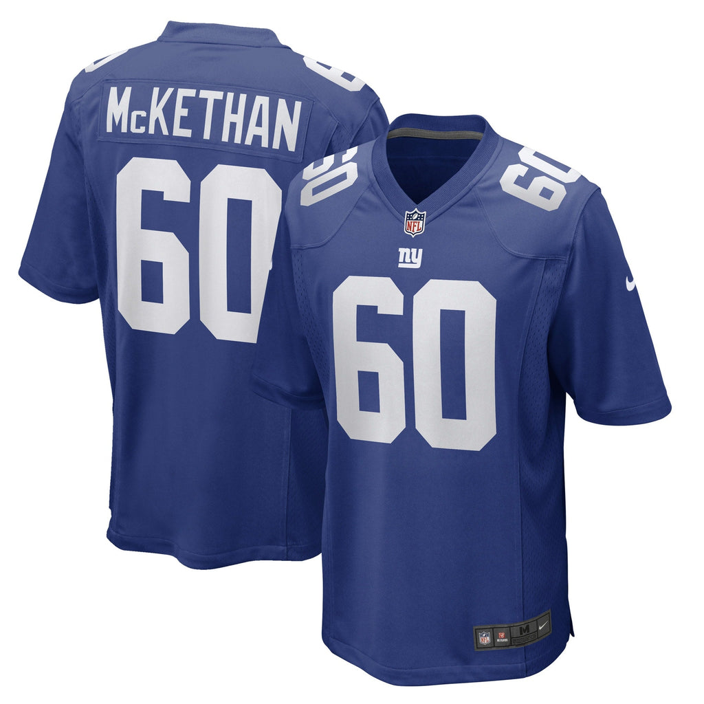 Marcus McKethan New York Giants  Game   Jersey - Royal