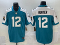 Men's Jacksonville Jaguars Travis Hunter #12 Teal 2025 NFL active First Round Pick Game Jersey