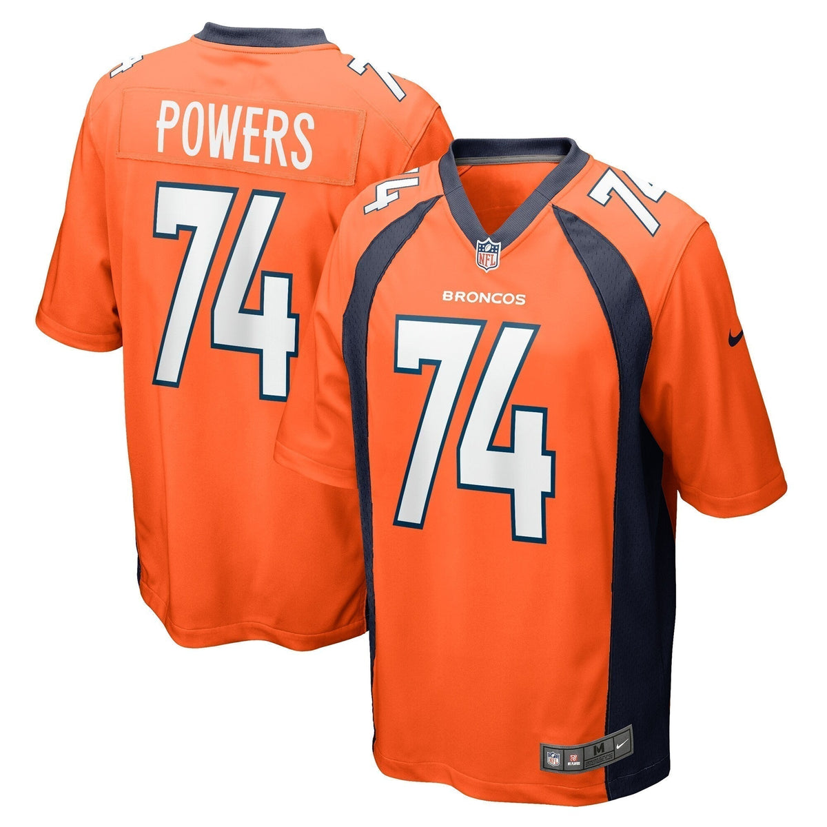 Ben Powers Denver Broncos  Game   Jersey - Orange
