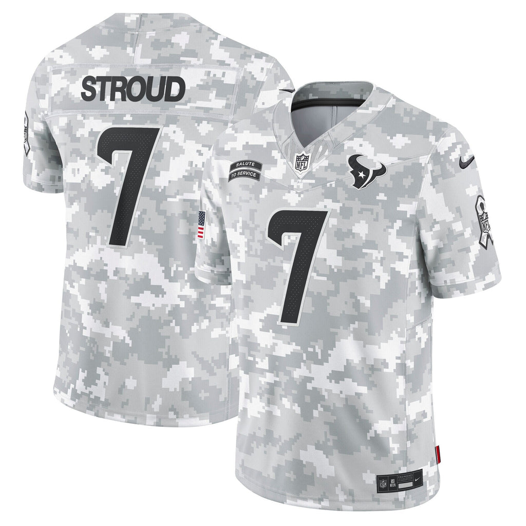 C.J. Stroud Houston Texans  2024 Salute to Service Limited Jersey - Arctic Camo
