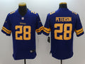 Men's Minnesota Vikings Adrian Peterson #28 Purple Game Player Jersey1