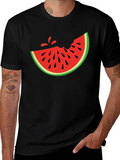 Watermelon Slice Graphic Tee - Casual Summer Style