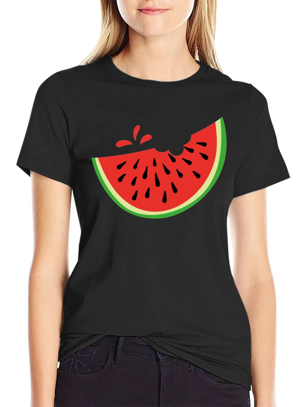 Watermelon Slice Graphic Tee - Casual Summer Style