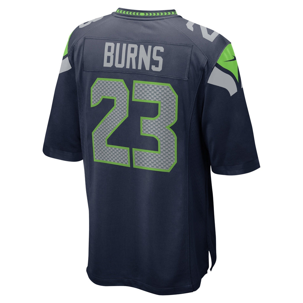 Artie Burns Seattle Seahawks   Game Jersey - College Navy