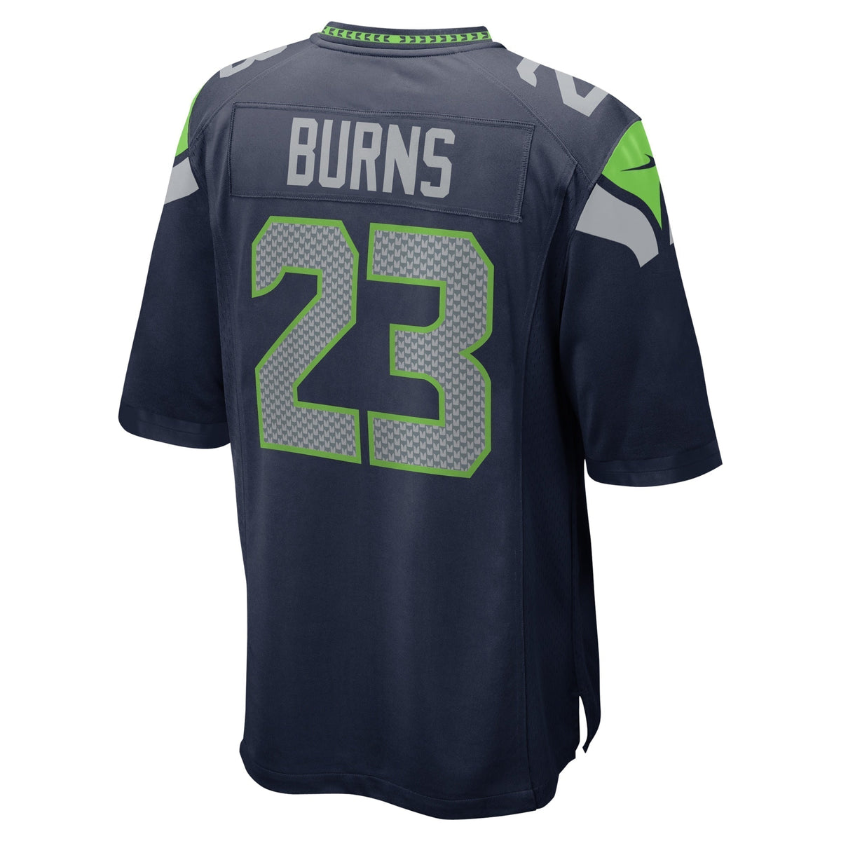 Artie Burns Seattle Seahawks   Game Jersey - College Navy