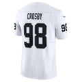 LV.Raiders #98 Maxx Crosby White Vapor F.U.S.E. Limited Jersey