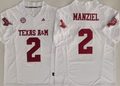 Men's Texas A&M Aggies Johnny Manziel #2 White Game Jersey