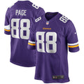 Alan Page Minnesota Vikings  Game Retired   Jersey - Purple