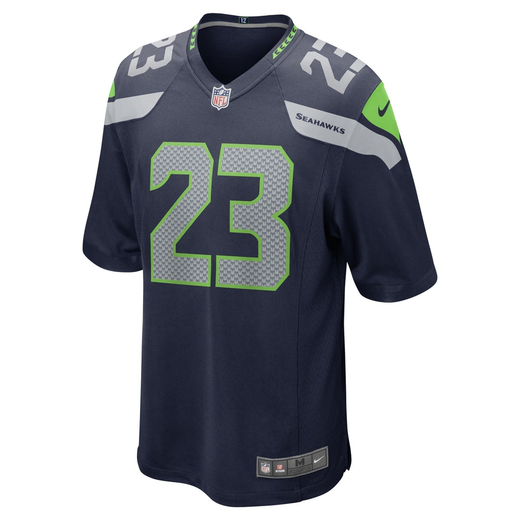 Artie Burns Seattle Seahawks   Game Jersey - College Navy