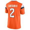 D.Broncos #2 Patrick Surtain II Orange Mile High Collection Vapor F.U.S.E. Limited Jersey