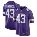 Andrew Van Ginkel Minnesota Vikings  Team Game Jersey -  Purple