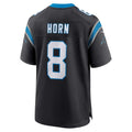C.Panthers #8 Jaycee Horn Black Game Jersey