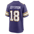 M.Vikings #18 Justin Jefferson Purple Classic Player Game Jersey