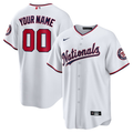 Men's Washington Nationals White Replica Custom Jersey1