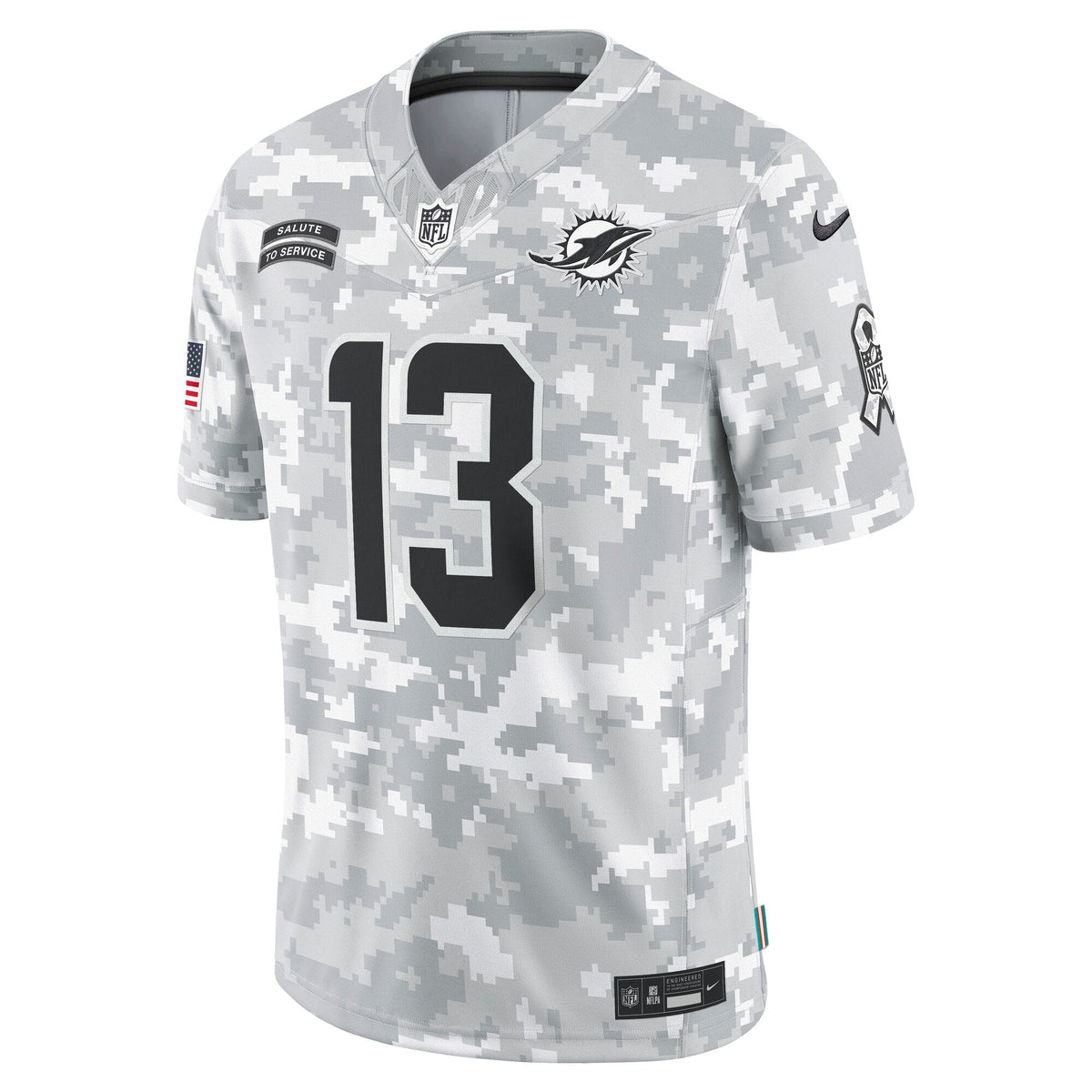 Dan Marino Miami Dolphins  2024 Salute to Service Retired   Limited Jersey - Arctic Camo