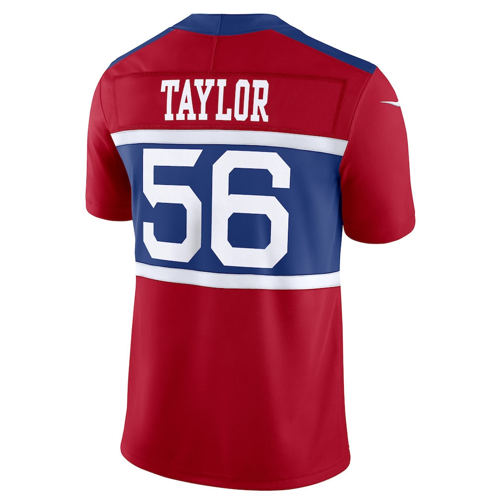 NY.Giants #56 Lawrence Taylor Century Red Alternate Vapor F.U.S.E. Retired Player Limited Jersey
