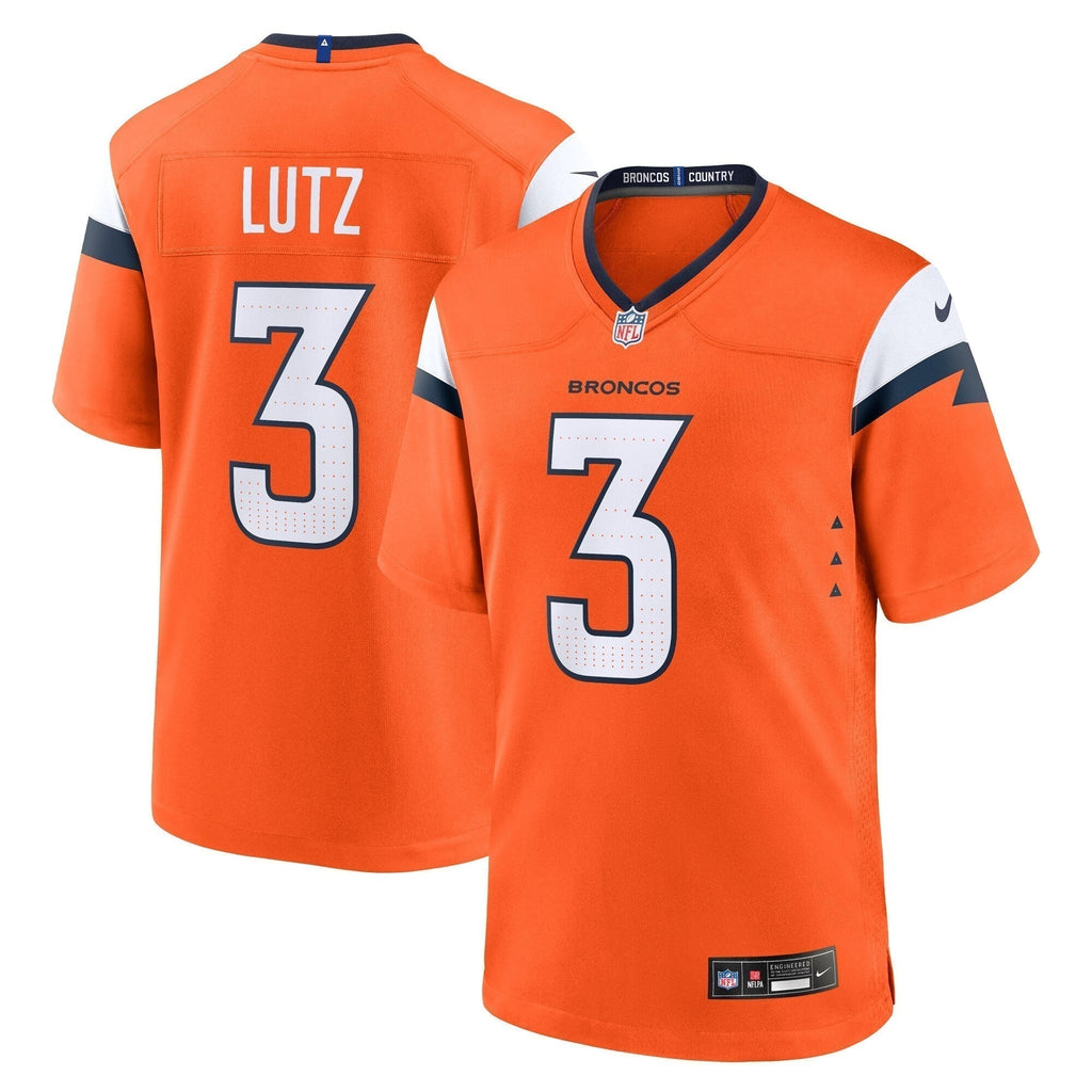 Wil Lutz Denver Broncos  Team Game Jersey -  Orange