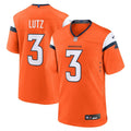 Wil Lutz Denver Broncos  Team Game Jersey -  Orange