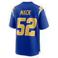 LA.Chargers #52 Khalil Mack Royal Alternate Game Jersey