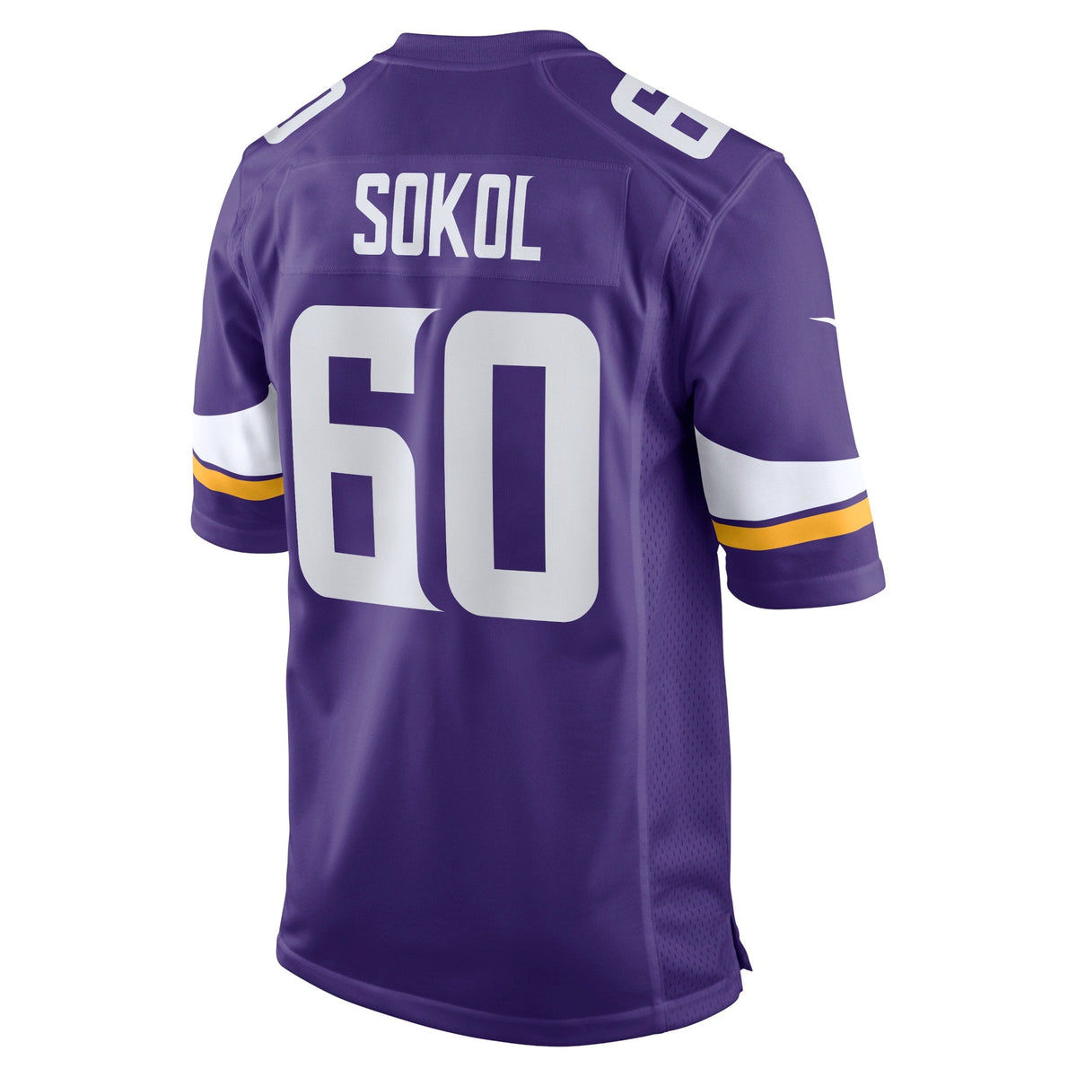 Josh Sokol Minnesota Vikings  Home Game   Jersey - Purple