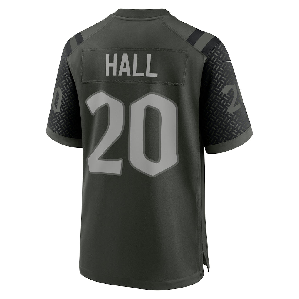NY.Jets #20 Breece Hall Gotham Green 2025 Rivalries Collection Game Jersey