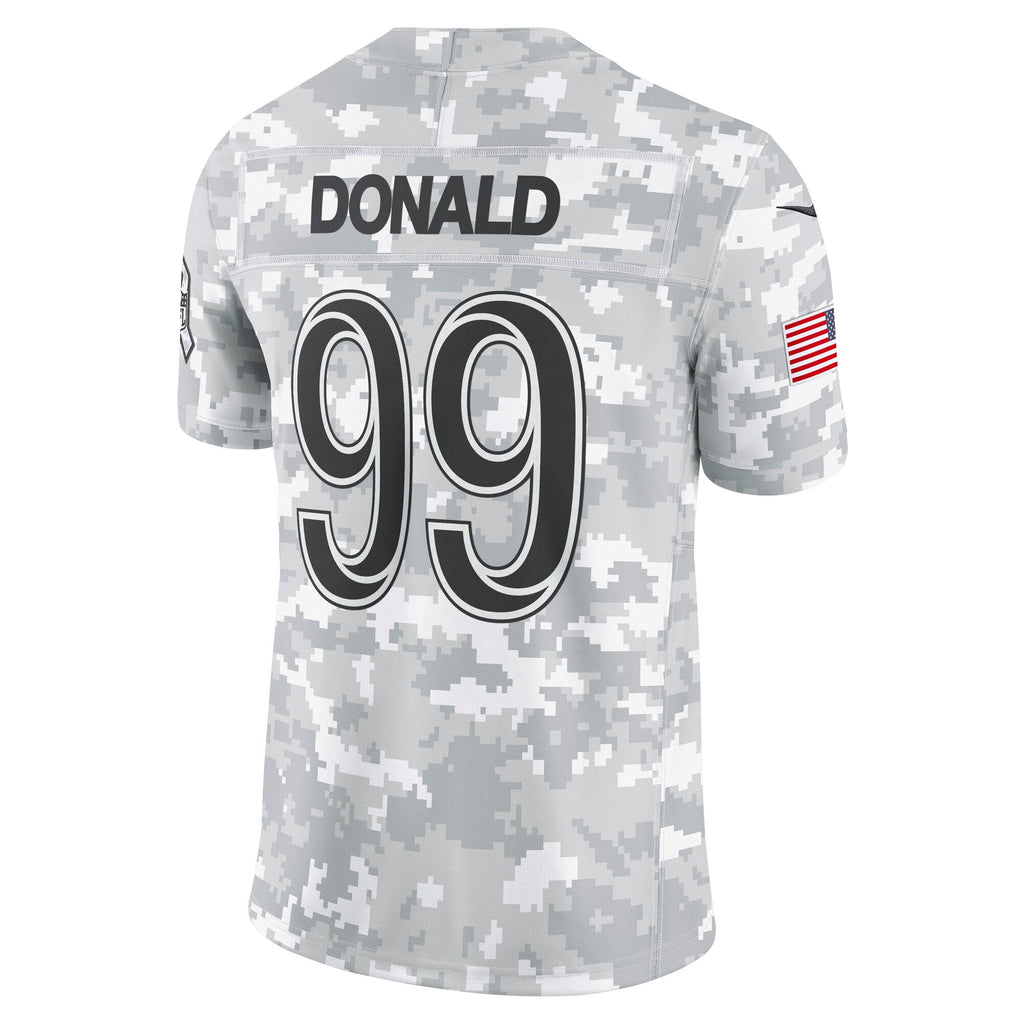 Aaron Donald Los Angeles Rams  2024 Salute to Service Retired   Limited Jersey - Arctic Camo