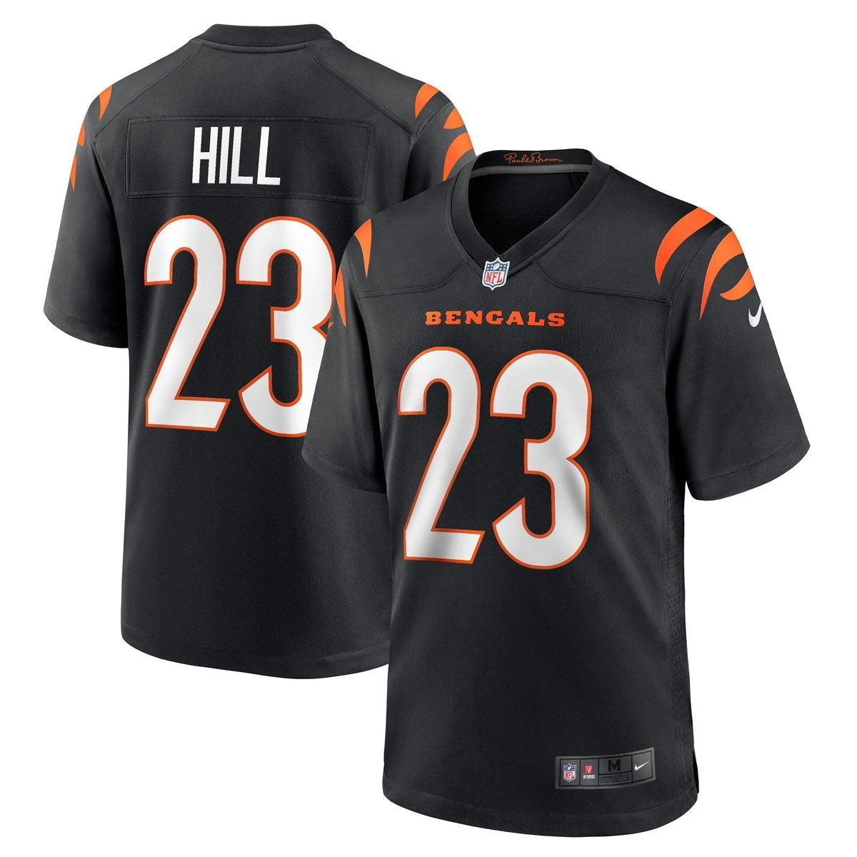 Daxton Hill Cincinnati Bengals   Game Jersey - Black