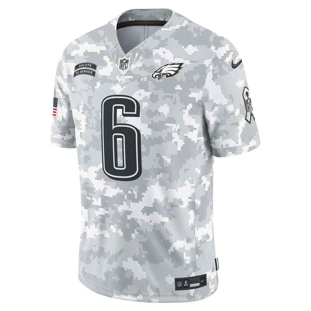 DeVonta Smith Philadelphia Eagles  2024 Salute to Service Limited Jersey - Arctic Camo