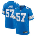 Nate Lynn Detroit Lions  Game Jersey -  Blue