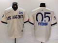 Men's Los Angeles Dodgers Freddie Freeman Cream 2024 City Connect Limited Player Jersey