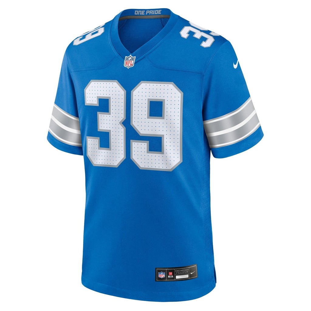 Morice Norris Detroit Lions  Game Jersey -  Blue