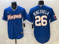 Men's Venezuela Baseball #26 Royal 2026 World Baseball Classic Stadium Jersey