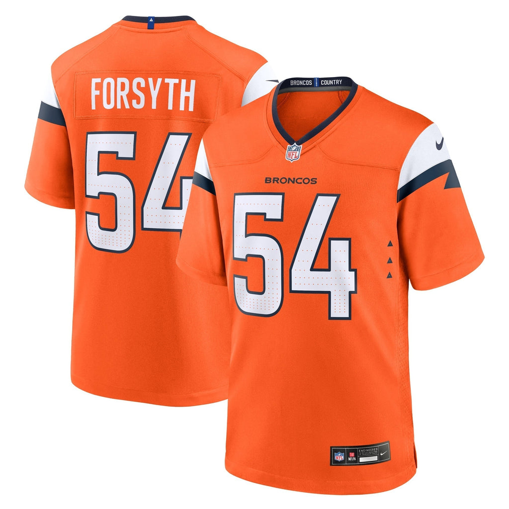 Alex Forsyth Denver Broncos  Team Game Jersey -  Orange