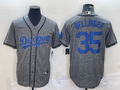 Men's Los Angeles Dodgers Cody Bellinger  Gray Home Replica Player Name Jersey1