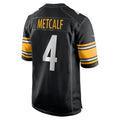P.Steelers #4 DK Metcalf Black Game Player Jersey