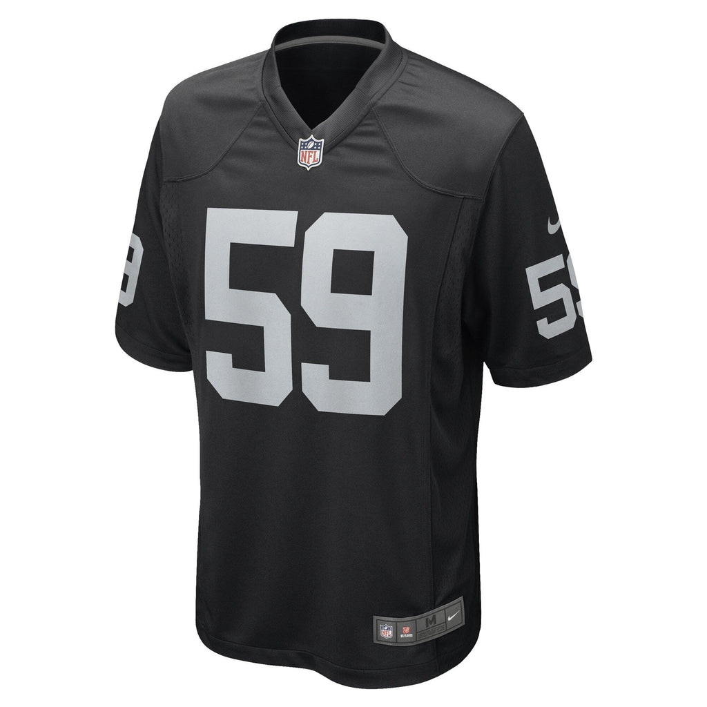 Luke Masterson Las Vegas Raiders  Game   Jersey - Black