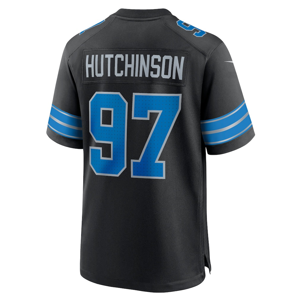 D.Lions #97 Aidan Hutchinson Black 2nd Alternate Game Jersey