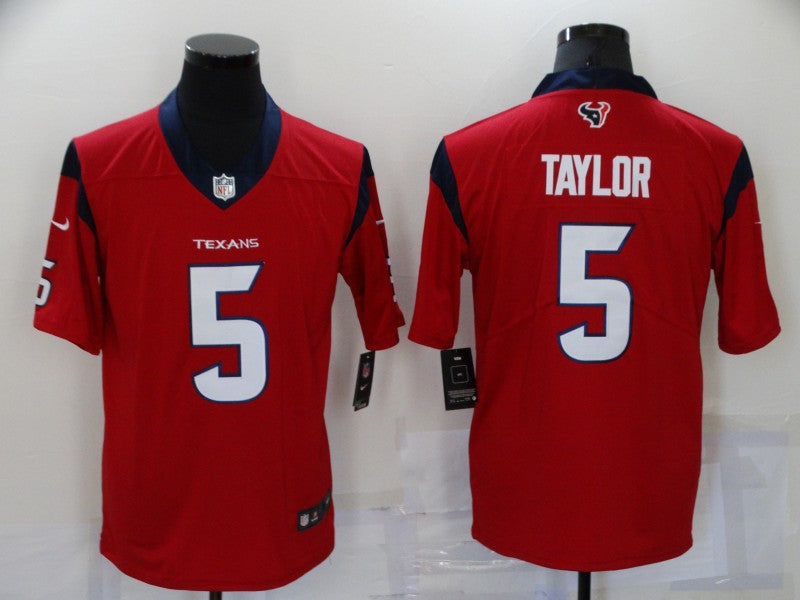 Men's Houston Texans Tyrod Taylor Red Game Jersey
