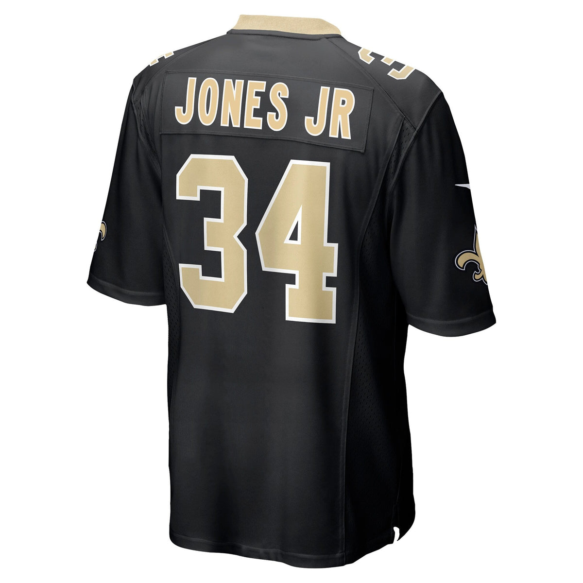 Tony Jones Jr. New Orleans Saints    Game Jersey - Black
