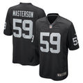 Luke Masterson Las Vegas Raiders  Game   Jersey - Black