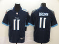 Men's Tennessee Titans A.J. Brown Navy Game Jersey