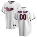 Men's Minnesota Twins White Replica Custom Jersey1