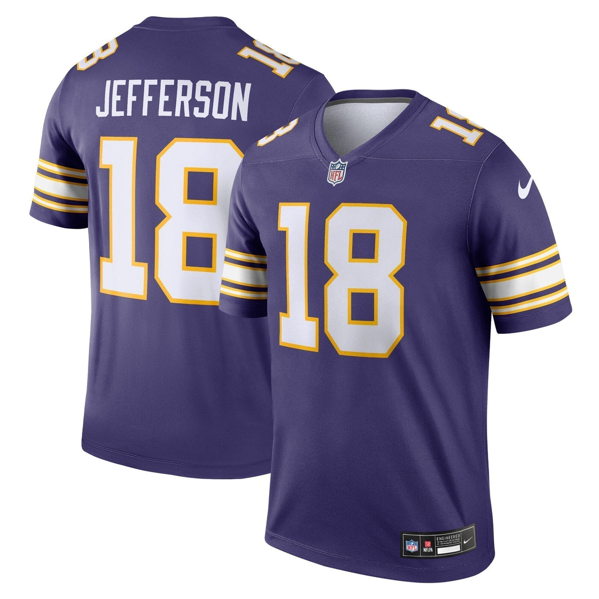 Justin Jefferson Minnesota Vikings  Classic Legend   Jersey - Purple