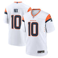 Bo Nix Denver Broncos  Game Jersey -  White