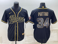 Men's Chicago Bears Walter Payton Black Game Jersey Joint Edition