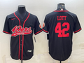 Men's San Francisco 49ers Ronnie Lott Black Game Jersey Joint Edition