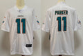 Men's Miami Dolphins DeVante Parker #11 White Aqua Game Jersey1