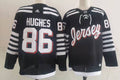 Men's New Jersey1 Devils Jack Hughes #86 Black Player Game Jersey1