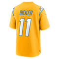 LA.Chargers #11 Cameron Dicker Gold Alternate Player Game Jersey